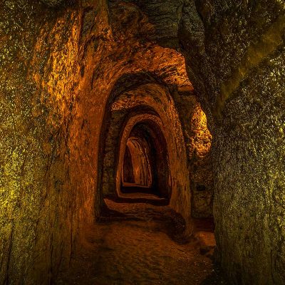 Deep underground in the Vinh Moc Tunnels