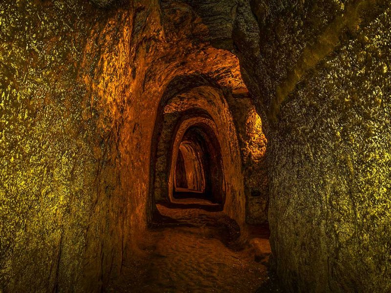 Deep underground in the Vinh Moc Tunnels