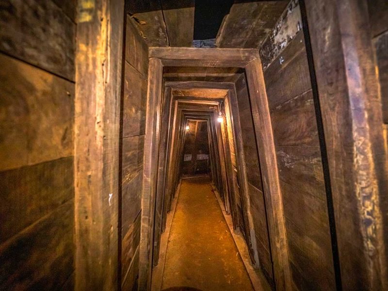 Inside one of the tunnels of Vinh Moc in the DMZ Vietnam